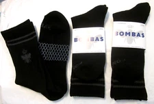 BOMBAS 3 Pairs Men's All-Purpose Performance Calf Socks Size Large 9.5-13 black
