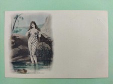 CPA femme nue - chemise indienne - la chemise à travers les âges - précurseur