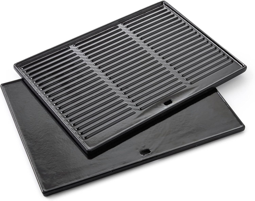Piastra Universale per Barbecue a Gas, Piastra in Ferro Fuso, Accessori per Barb - Foto 10 di 12