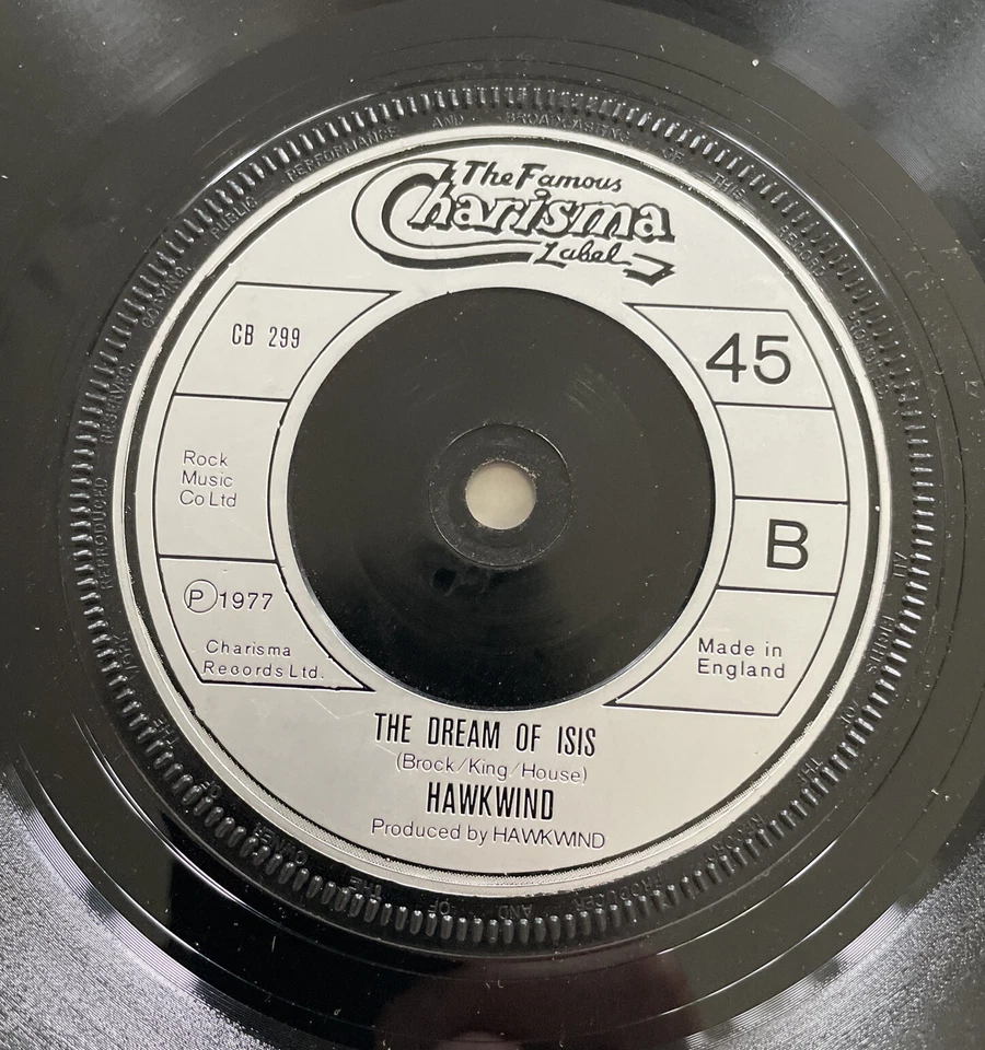 Hawkwind - "Back on the streets/ The dream of isis" -7" Single Charisma EX Foto 3 de 3