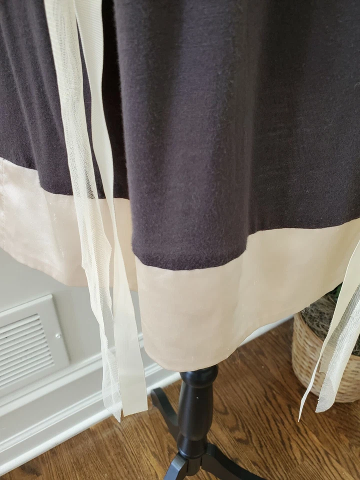 Vestido para mujer S Line marrón poliéster cuello redondo manga corta hasta la rodilla talla S Foto 4 de 4