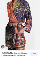 Farm Rio Mix Scarves Kimono Xs