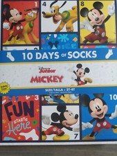 Disney Junior Mickey 10 Days Of Socks Toddler 2T-4T Brand New Unopened