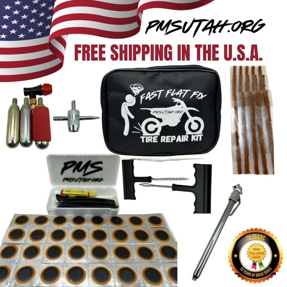 Tire Repair Kit Kawasaki KZ750B KZ750E KZ750L KZ750N KZ900 KZ900A KZ900B LTD 440 - Imagem 2 de 4