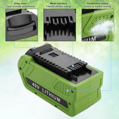 Akku 6Ah 40V Für Greenworks G-MAX 40V 29462 29472 22272 20302 29252 Li-Ion Akku