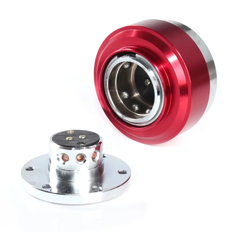 Mozzo sgancio rapido UNIVERSALE volante VARI COLORI kit completo con viti - Bild 3 von 4