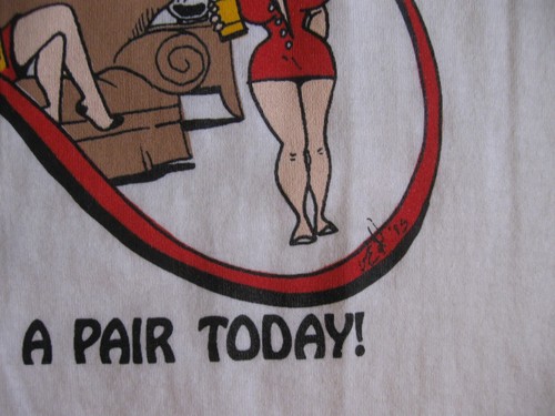 BEER GOGGLES 1995 vintage T Shirt Men's XL (slim) Cartoon Comic BEER FUNNY RARE - Picture 4 of 5