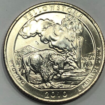 2010 D - Yellowstone National Park ATB Quarter Dollar Coin