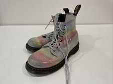 Dr. Martens 1460 Pascal J Womens Size US 5 Rainbow Glitter Combat Boots