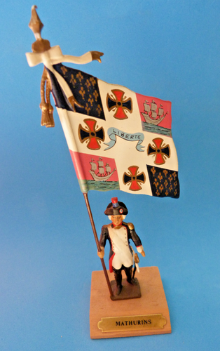 CBG MIGNOT - Porte Drapeau Royal Corse De 1755 - Plomb Peint - 54Mm - Ancien - EUR 19,90 - FR CBG MIGNOT - Porte Drapeau Royal Corse De 1755 - Plomb Peint - 54Mm - Ancien - EUR 19,90 - FR
