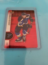JORDAN KYROU 2022-23 UD Tim Hortons Hockey Red Die-Cut DC-35 ST-LOUIS BLUES