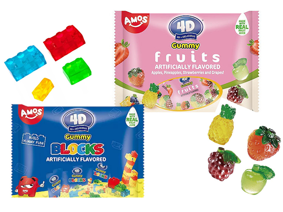 3D ASSORTED FRUIT JUICY GUMMY