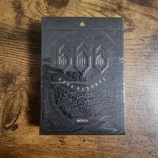 666 Dark Reserve Gold Foil Playing Card New & Sealed Rare Riffle Shuffle Deck