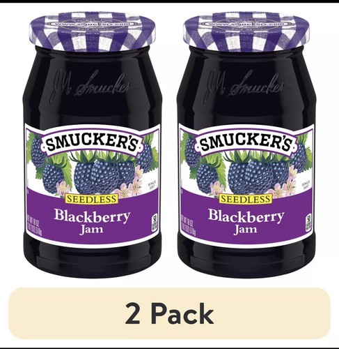Smucker's Seedless Blackberry Jam, 12 Ounces (2 Pack)