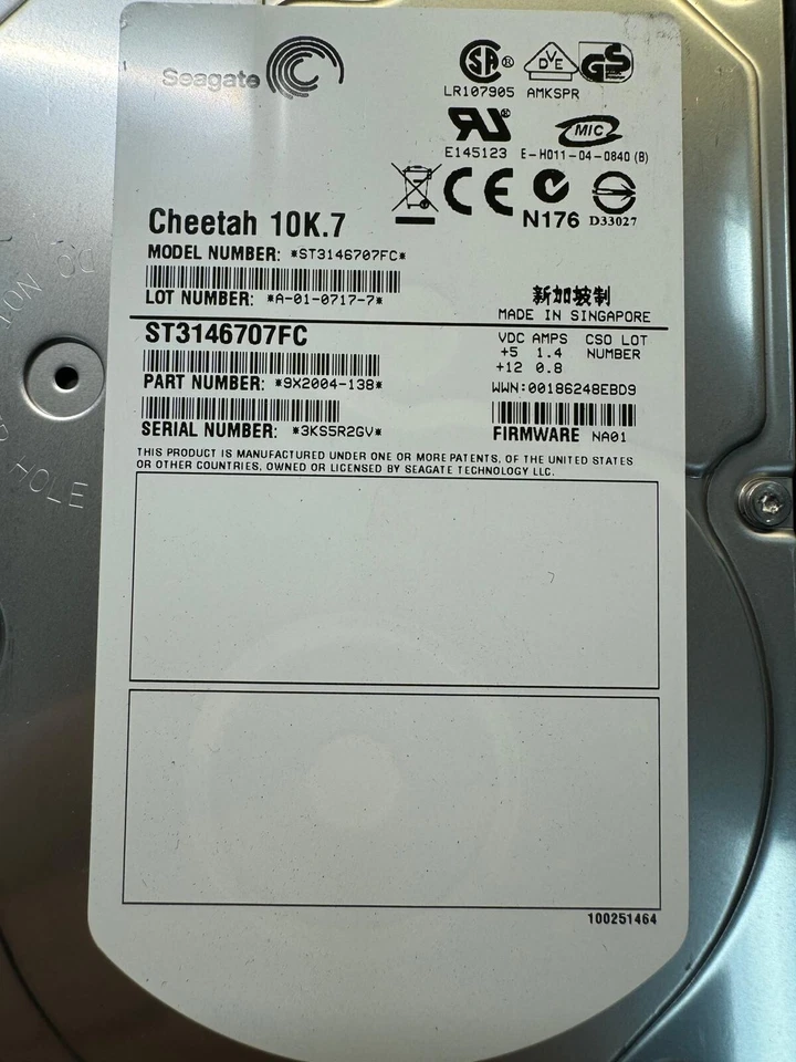 NetApp 146GB 108-00082+A0 X274B-R5 Fiber Channel Server Hard Drives - Image 2 of 4