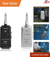5.8GHz Wireless Guitar Transmitter Receiver Set - Cordless 4 Channel System