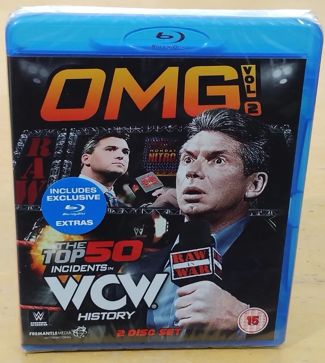 WWE OMG Vol 2 The Top 50 Incidents In WCW History Blu-Ray PAL Set New Sealed