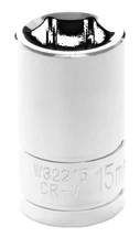 Performance Tool W32215 1/2 Inch Drive 15mm 6pt Socket