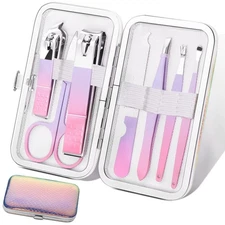 Aceoce Manicure Set Women Nail Clippers Professional Manicure Pedicure Kit St...