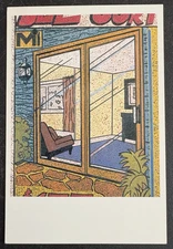 art postcard Christiane Wallace Recent Work 1998 Stephen Gang  gallery invite