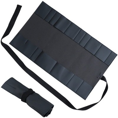 Made in Japan Bonsai Tool Case with 16 pockets in Polyurethane Leather, Japan...