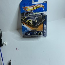 2011 Hot Wheels #98 Heat Fleet 8/10 TAIL DRAGGER Blue Variant w/Black MC5 Spokes