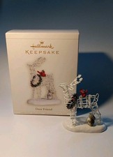 Hallmark Keepsake Christmas Ornament 2006 DEER FRIEND Cardinal Wreath NEW Gift
