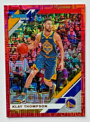 Klay Thompson 2019-20 Panini Donruss RED INFINITE PARALLEL #71 Warriors #'d /99