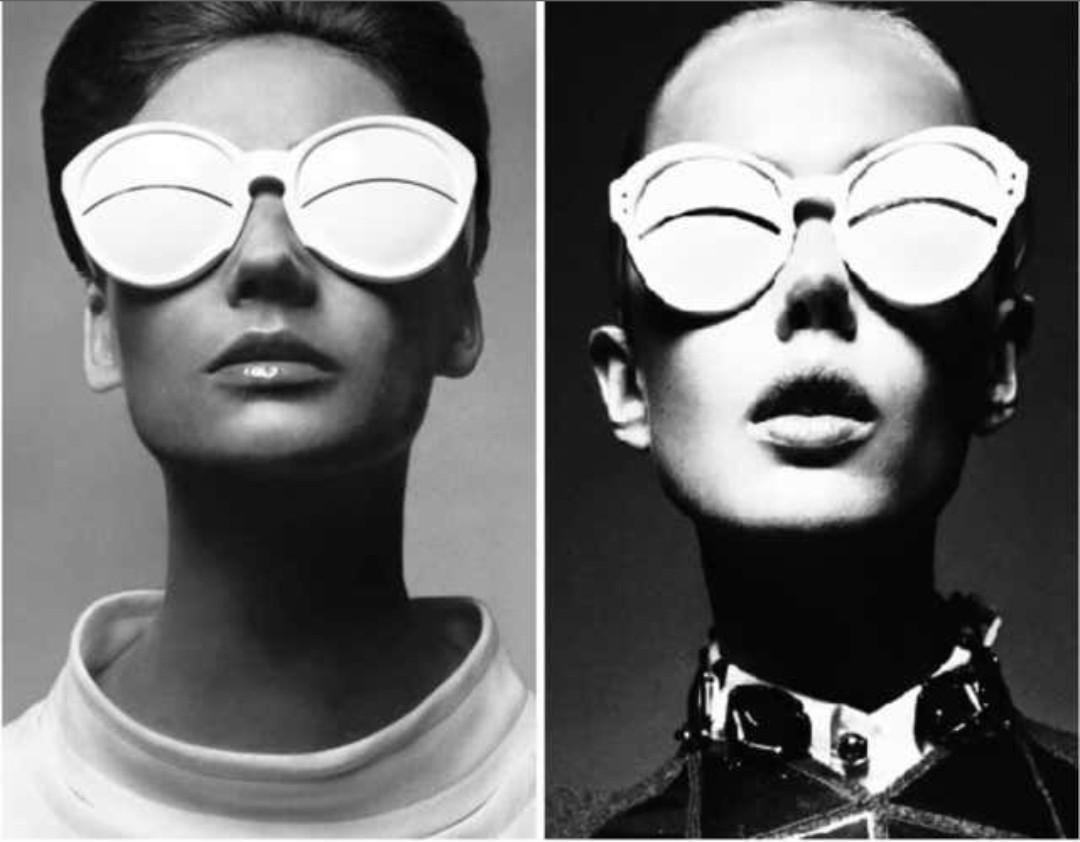 Andre Courreges 1965 Lunette Sunglasses Eskimo Eclipse RARE Iconic