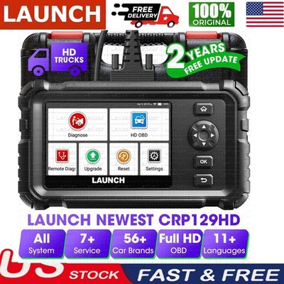 LAUNCH CRP129HD Heavy Duty Truck Diagnostic Scanner DPF Regen Speed Limit US*^