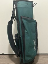 Vintage Spalding Lightweight Sunday Golf Bag 6-Way Carry/Cart Bag 2.5lbs Green