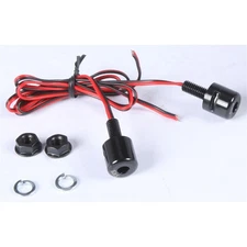 K&S Lighted License Plate Bolt Black 25-9160B
