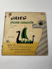 GRIEG - PIANO CONCERTO IN A MINOR OPUS 16 - VINYL LP RECORD ALBUM
