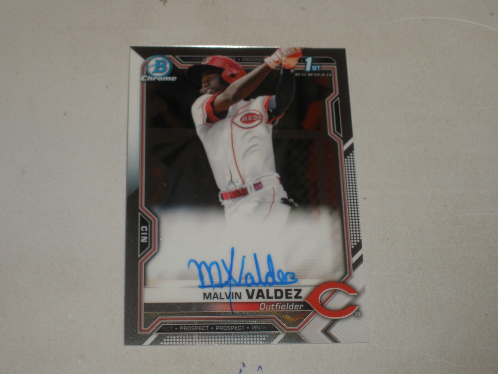 2021 Bowman Chrome Prospects Autograph Auto #MV Malvin Valdez