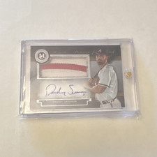 Topps 2022 Museum Collection Dansby Swanson Jumbo Patch Auto #MMJPA-DS 15/15