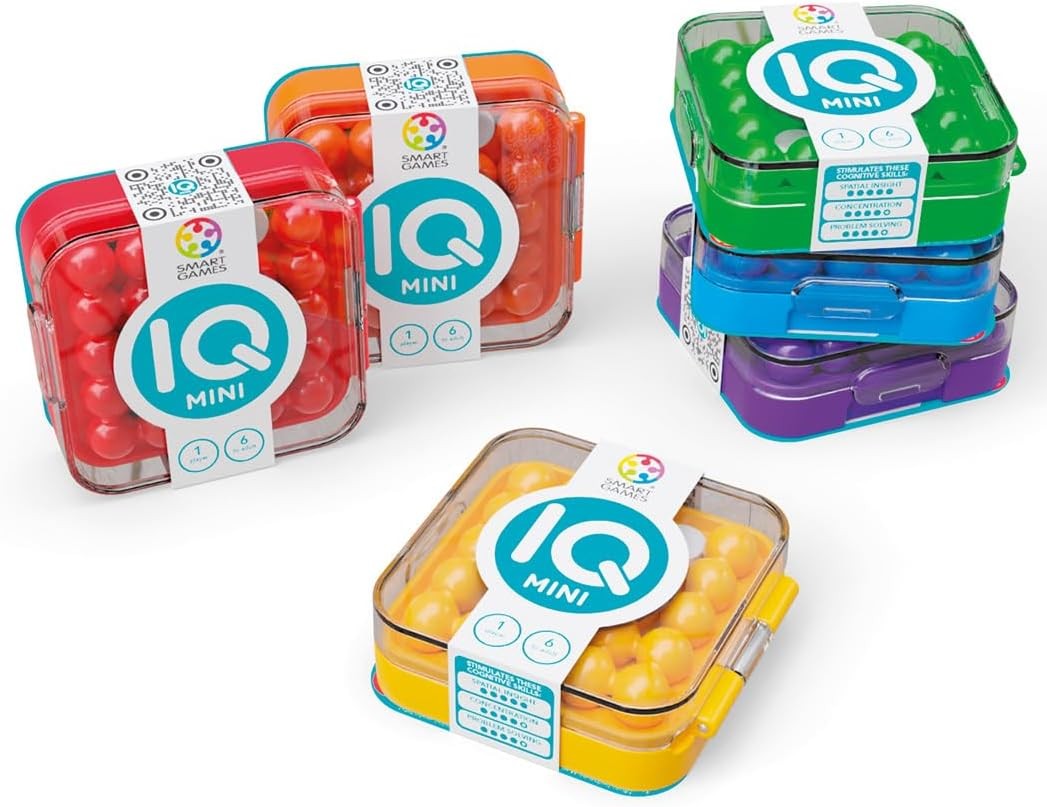 SmartGames IQ Mini Pocket Puzzle Game Portable Travel Brain Teaser Assorted 6+ - Image 5