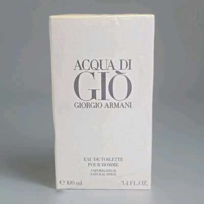 Acqua Di Gio,Giorgio Armani,Eau De Toilette,Your Homme,3.4 Fl Oz, Sealed,Men