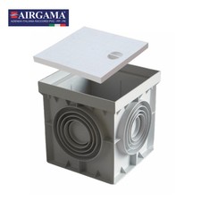 POZZETTO IN PVC GRIGIO CON COPERCHIO 30x30cm