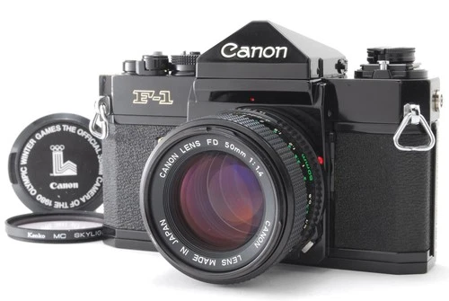 CLA’d [NEAR MINT] Canon F-1 35mm Film Camera New FD NFD 50mm F1.4 JAPAN