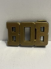- Belt Buckle Vintage 1980 s Brass Colored Bob Name