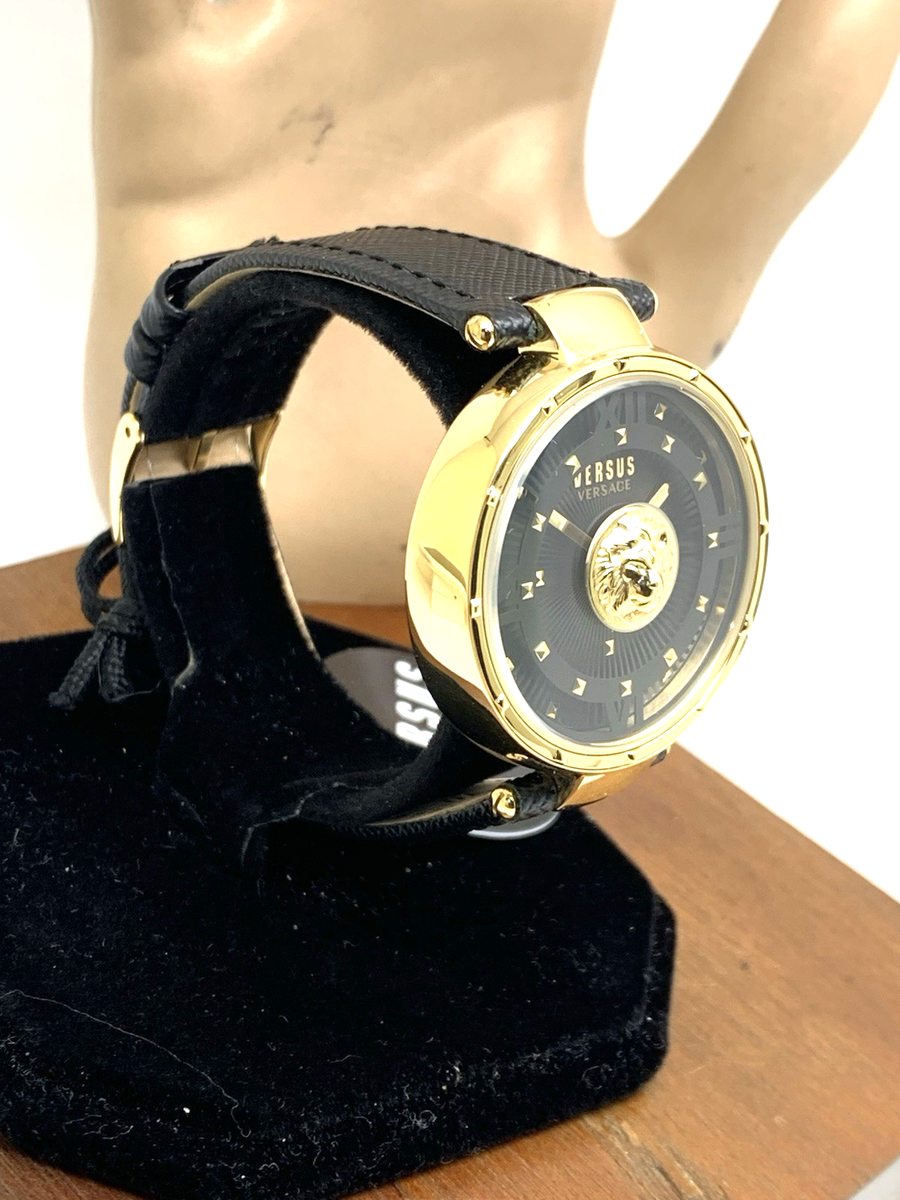 Versus by Versace Women's Watch VSPHH1121 Black Dial Gold Case
