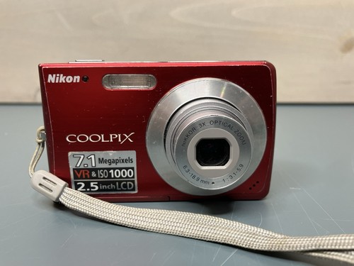 Nikon COOLPIX S210 Red Digital Camera 8.0MP 3x Optical Zoom From JAPAN Working - Picture 5 of 8