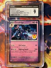 2024 Pokemon Day Stamped Promo Card Ceruledge 040/091 Graded CGC 9 Paldean Fates