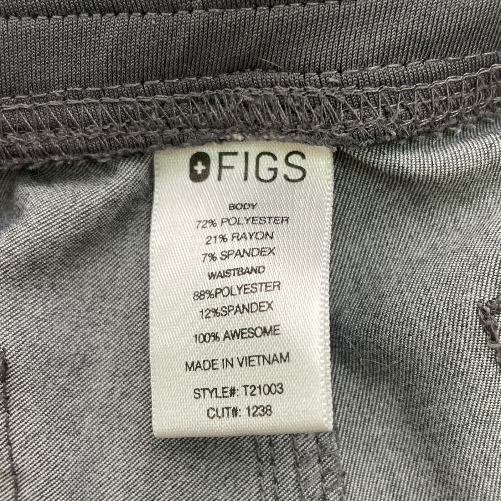 FIGS Livingston Basic Teal Drawstring Straight Le… - image 9