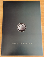 Lotus Vauxhall Carlton 1990 Brochure Prospekt