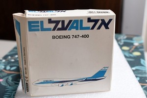 1:600 Schabak 921/22 El Al Boeing 747-400 Diecast Metal Plane