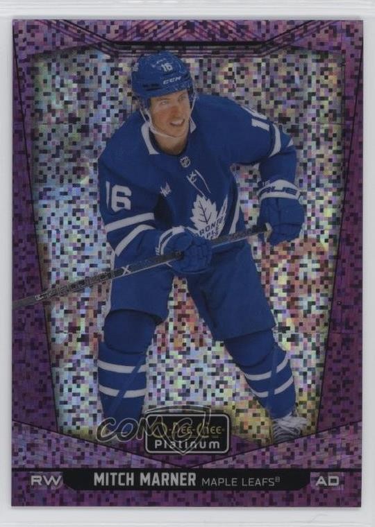 2024-25 O-Pee-Chee Platinum Violet Pixels 185/299 Mitch Marner #31 1j8k