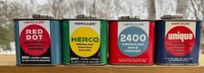 4 EMPTY Hercules Powder Cans Tins