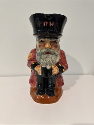 Staffordshire Shorter & Son Chelsea Pensioner Toby Mug Jug 9  Rare Rank & Cuffs!