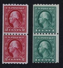 CKStamps: US Stamps Collection Scott#410 411 1c 2c Washington Mint NH OG